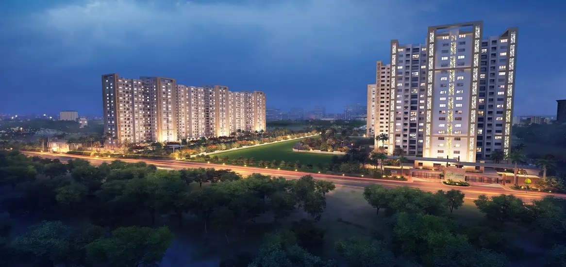 Shriram Green Meadows Night View